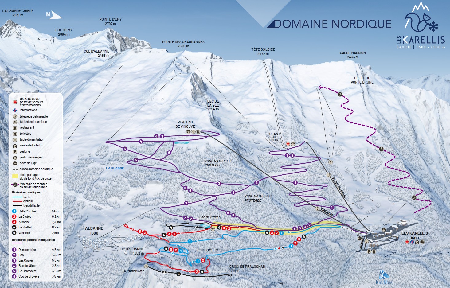 Piste maps - esf Les Karellis