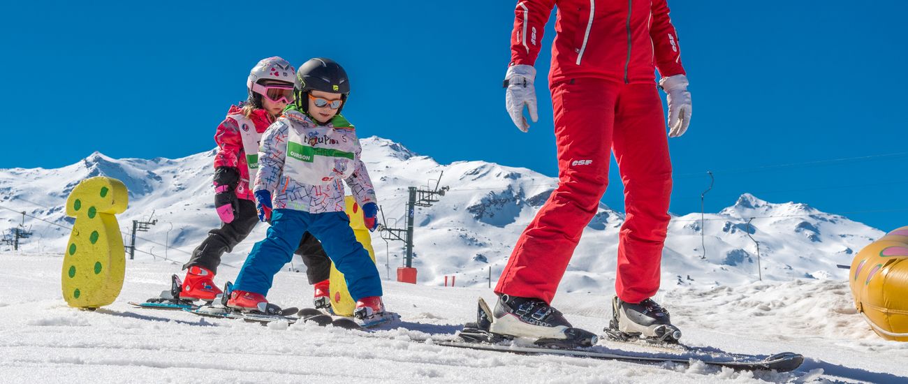 Cours de ski petits aux Menuires