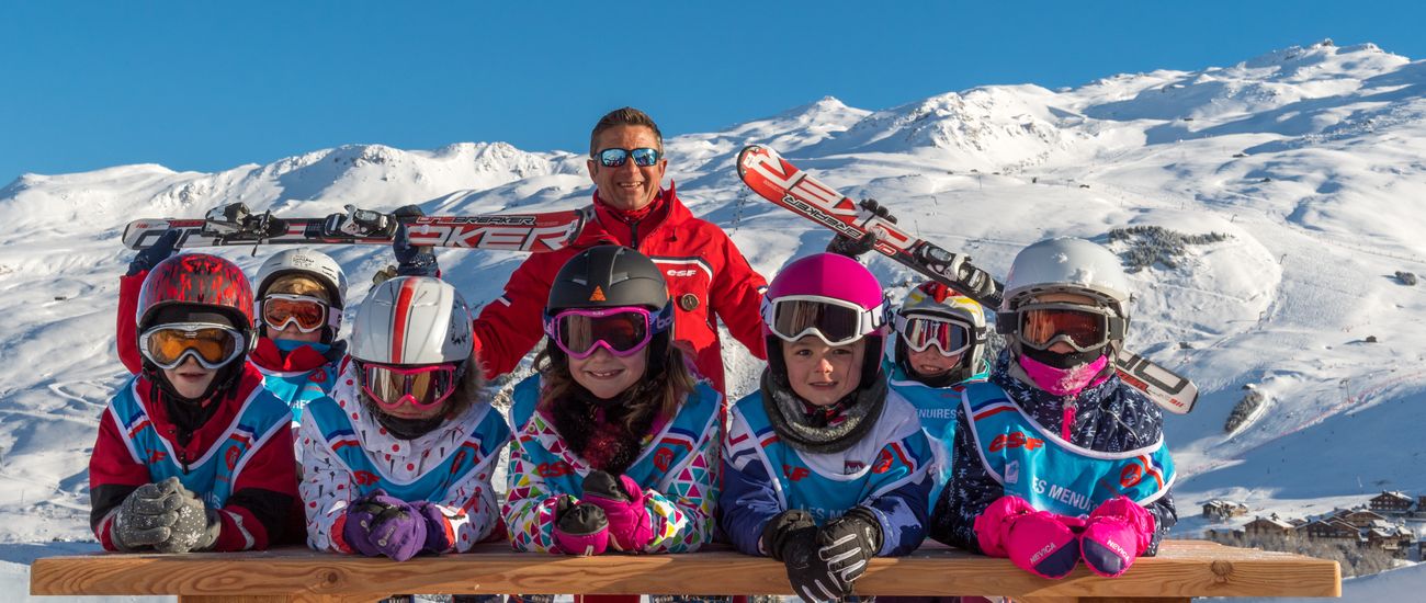 Cours de ski et snowboard à l'ESF Les Menuires