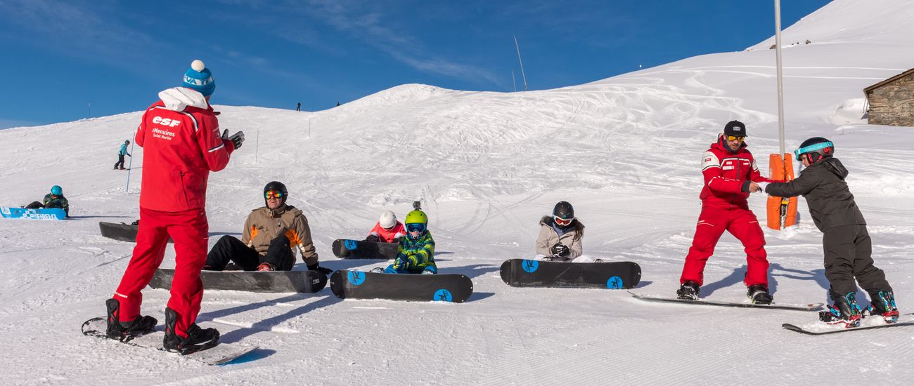 Cours collectifs et stage ados et jeunes aux Menuires