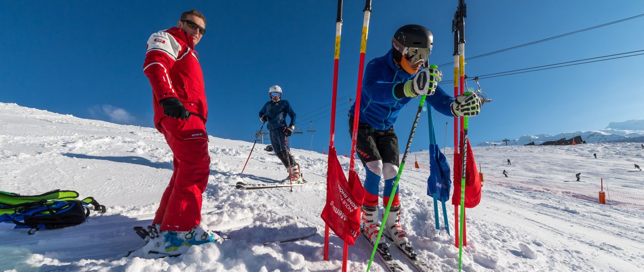 Compétition de ski aux Menuires