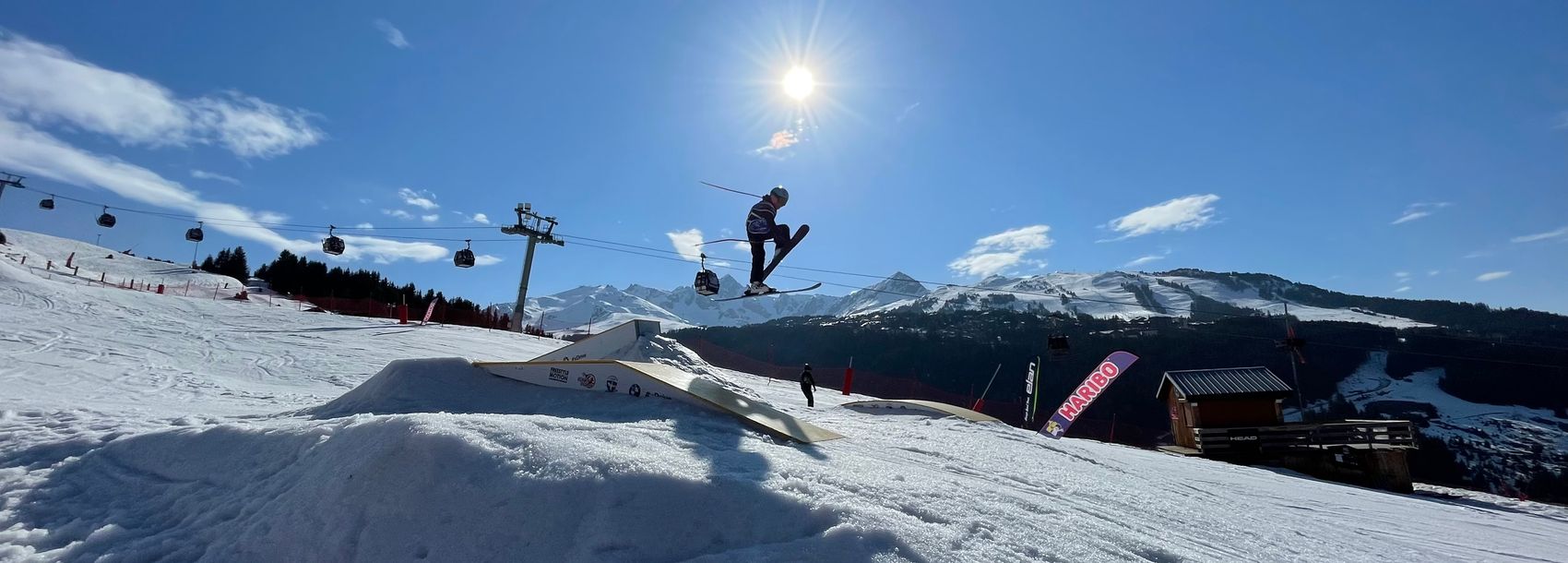 ski freestyle, snowpark de Courchevel