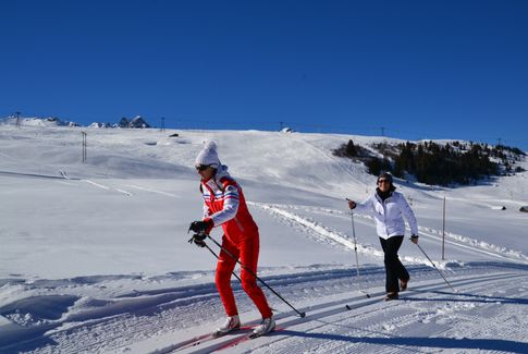Cours de ski de fond privé à Courchevel