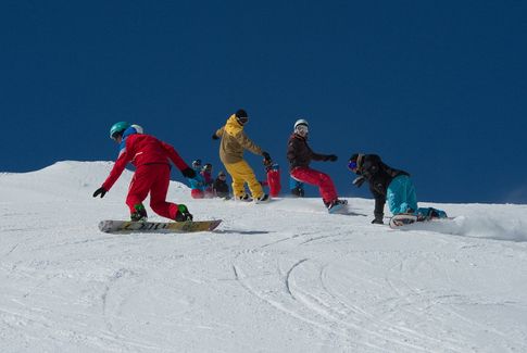 Leçon de snow à Courchevel