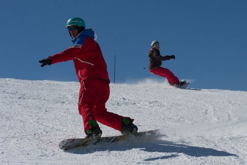 Leçon de snow à Courchevel