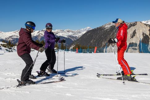 Ski en cours privé avec un moniteur