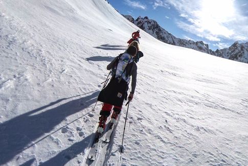 Montée en ski de randonnée