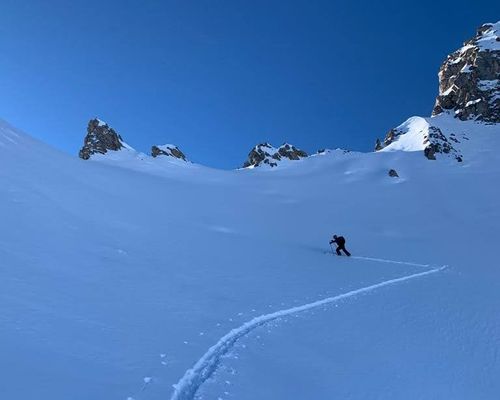 skid e randonnée à Courchevel