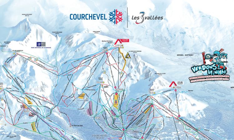 Domaine skiable courchevel